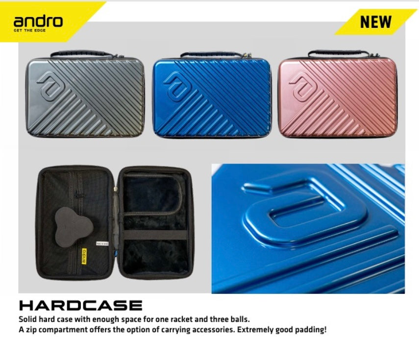 Andro TT Racket Case Hardcase Blue