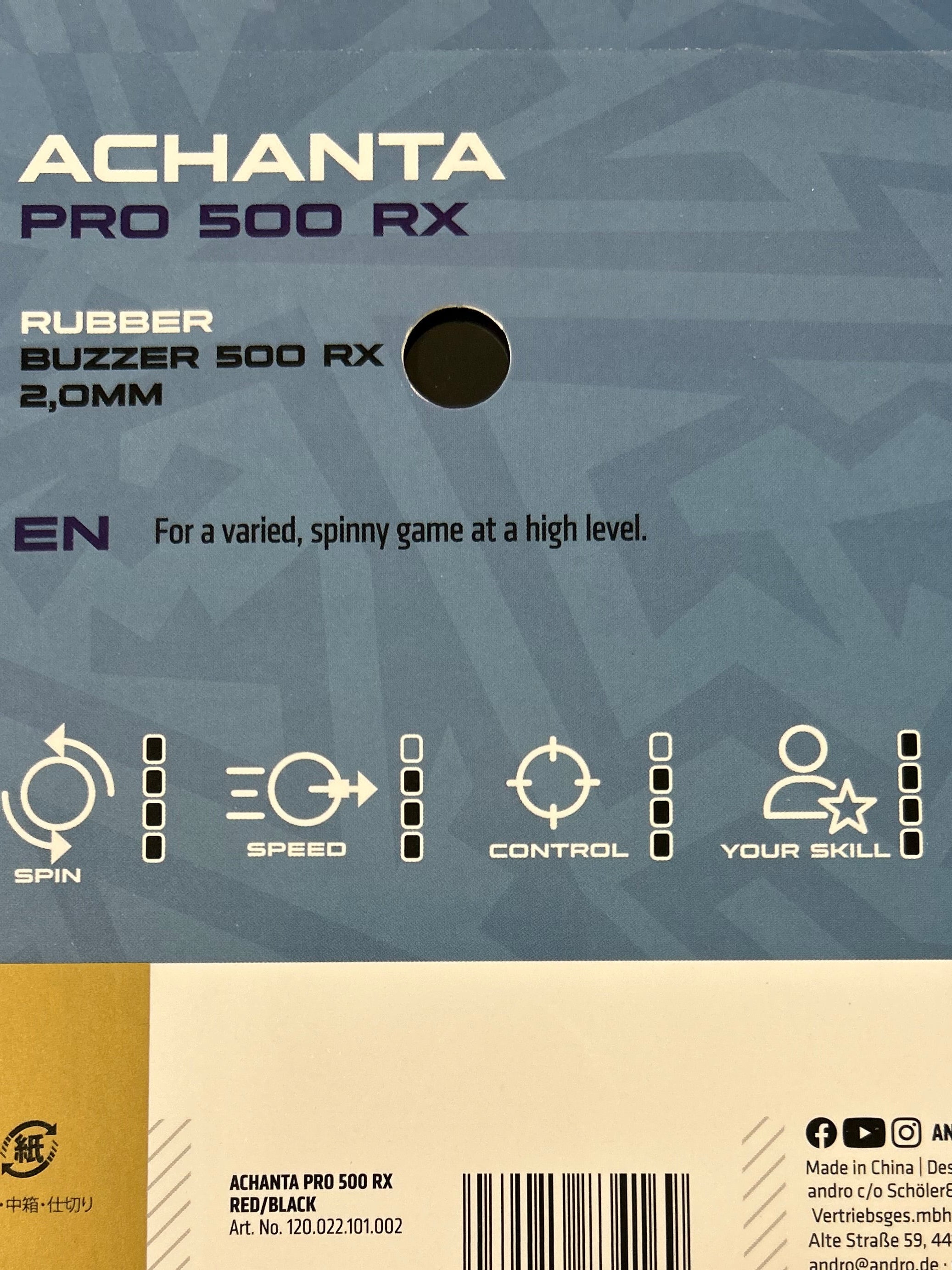 Achanta Pro 500 RX