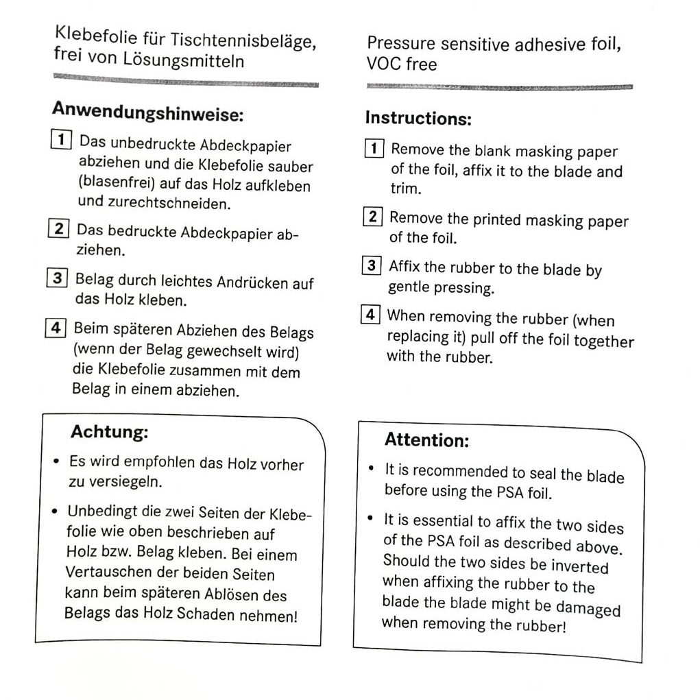 Andro Glue Sheet